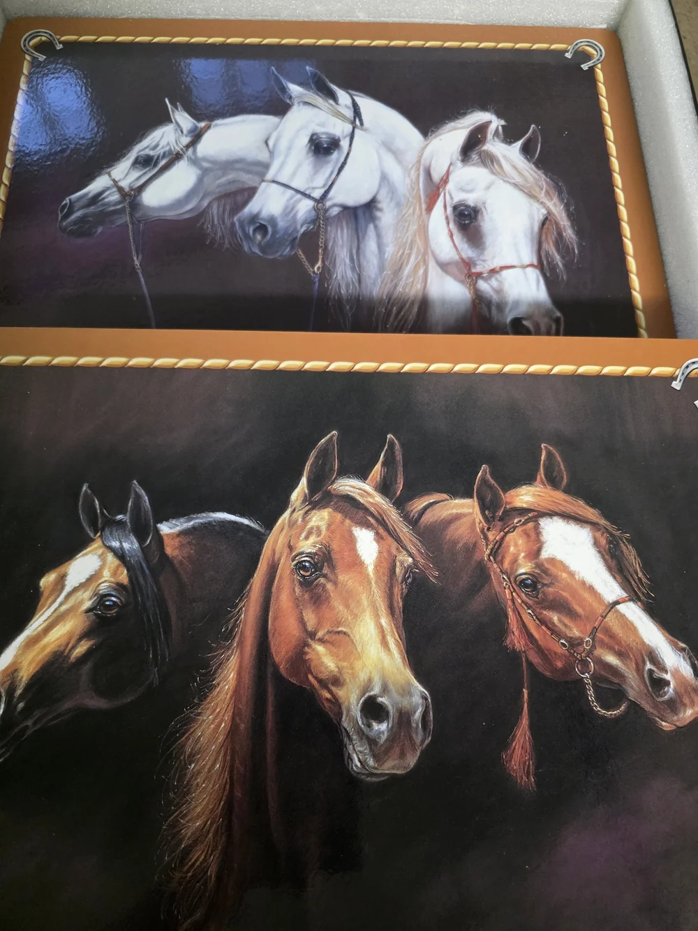 The Danbury Mint Horse Collector Coasters And Placemats - Horse Art